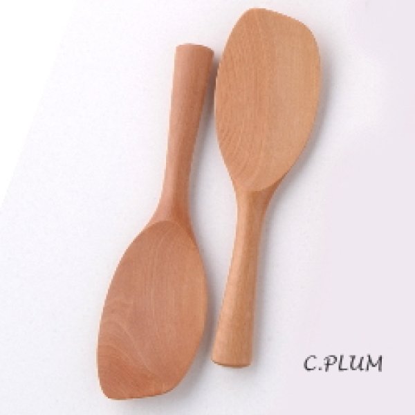 斧折樺の木のしゃもじ